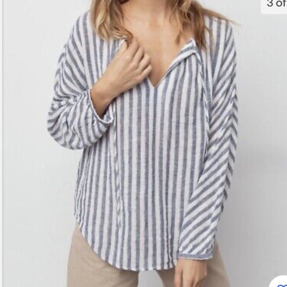 Rails Nina Rio Striped Blouse - Picture 1 of 9